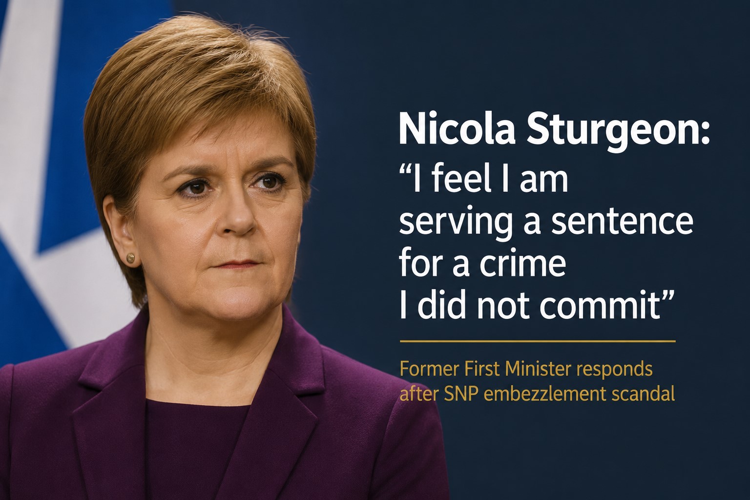 Nicola Sturgeon Breaks Silence After SNP Embezzlement Scandal