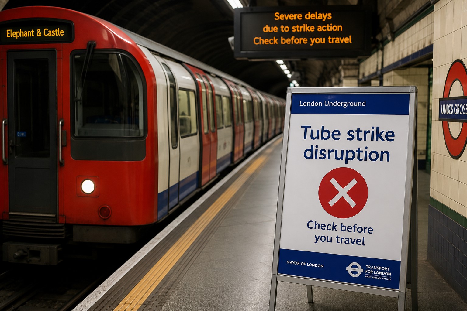 “London Faces Second Day of Tube Strike Disruption This Week”