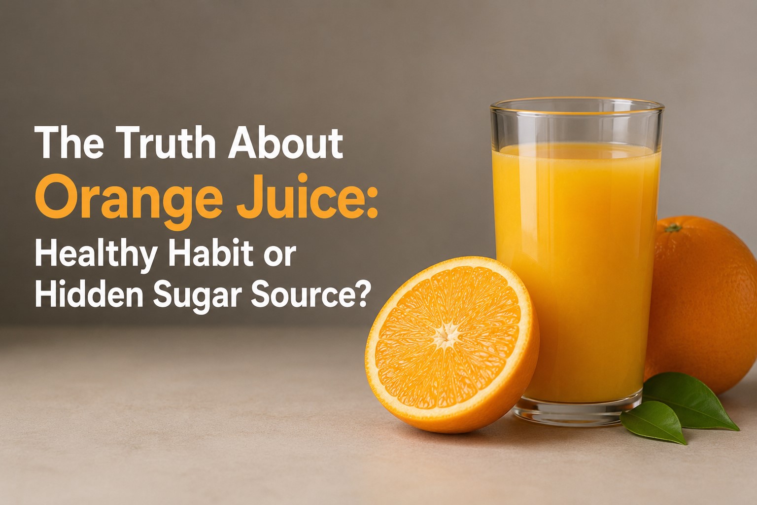 “The Truth About Orange Juice: Healthy Habit or Hidden Sugar Source?”