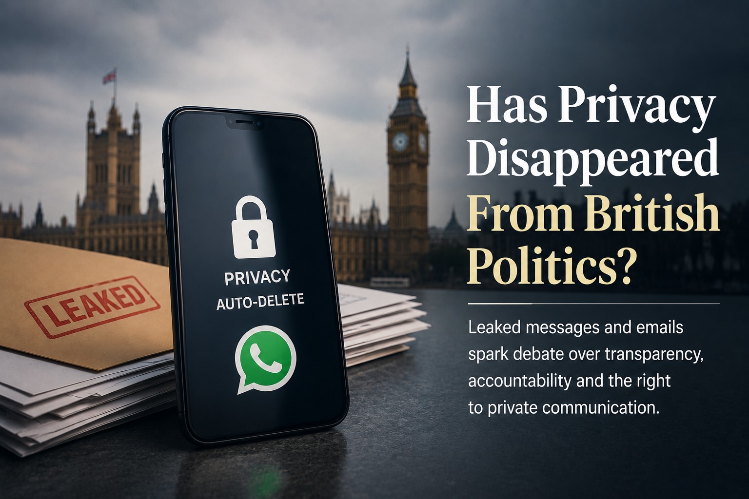 Has Privacy Disappeared From British Politics?