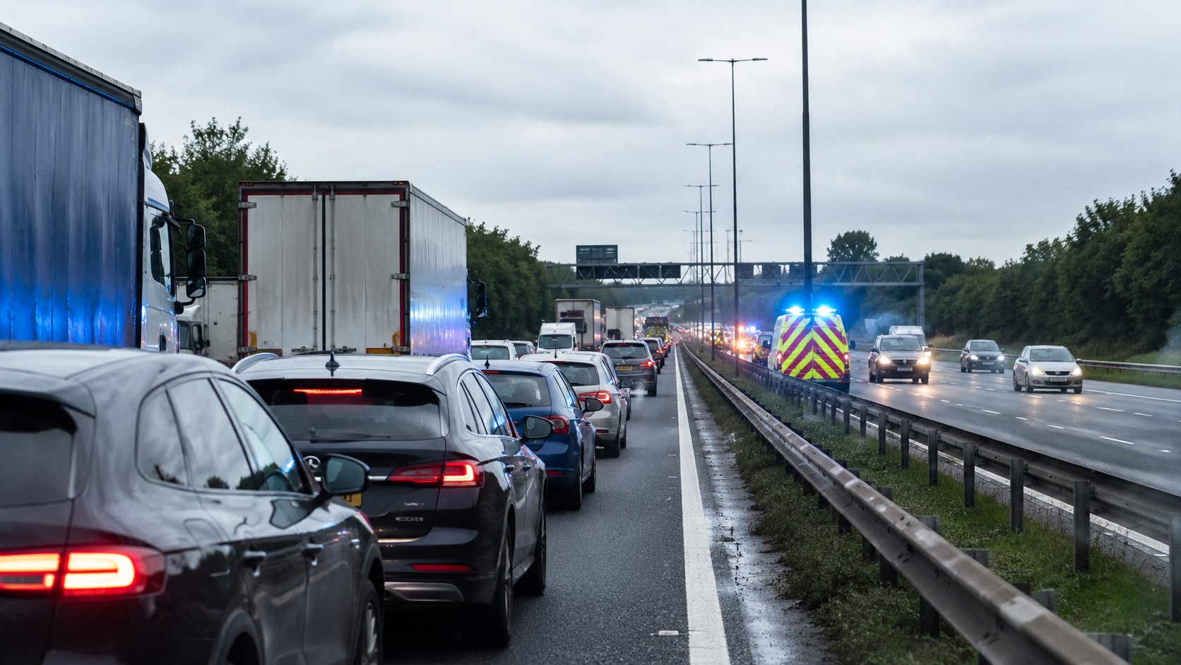 M6 Crash Triggers Major Delays as Emergency Services Respond to Motorway Incident