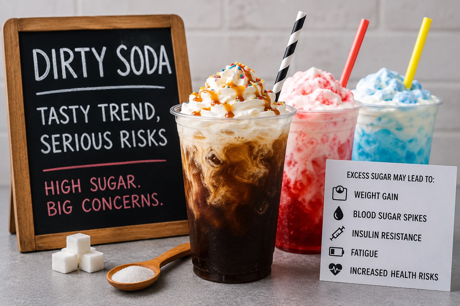 “Dirty Soda” Trend Goes Viral, but Doctors Warn of Serious Health Risks, Calling It a “Metabolic Disaster”