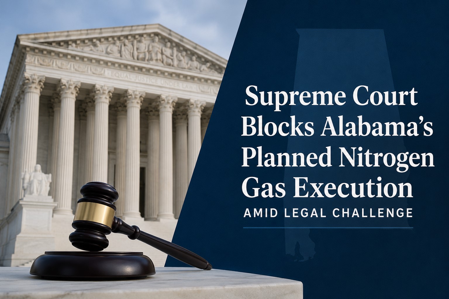 Supreme Court Blocks Alabama’s Planned Nitrogen Gas Execution Amid Legal Challenge