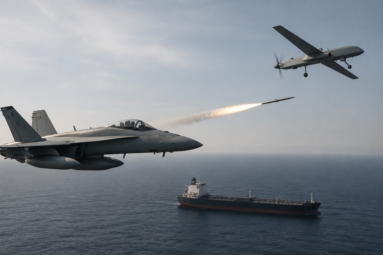 US Forces Intercept Iranian Drones Targeting Commercial Ships in Strait of Hormuz, CENTCOM Says