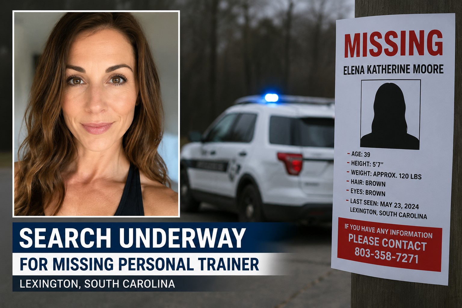 Personal Trainer Reported Missing After Leaving Gym as Police Launch Search
