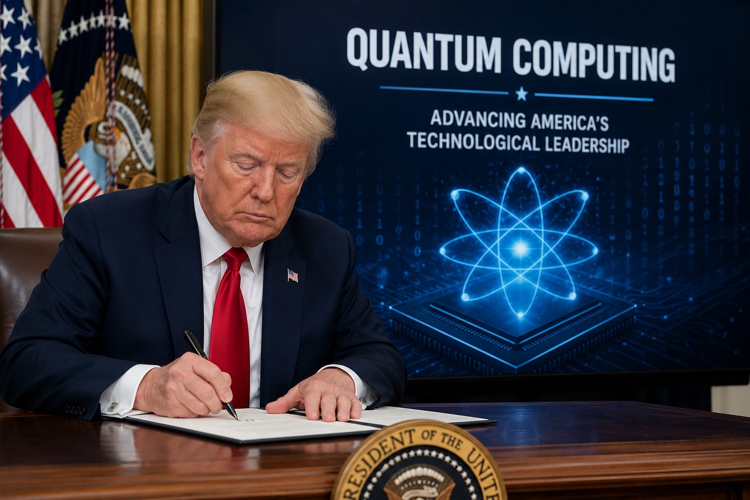 Trump Signs Executive Orders to Accelerate U.S. Quantum Computing Development