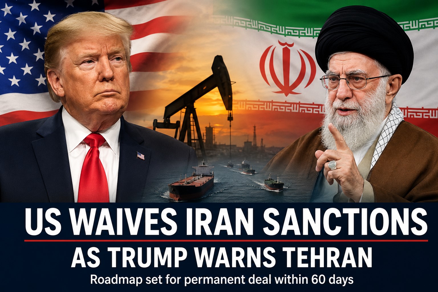 US Waives Iran Sanctions, Trump Warns Tehran