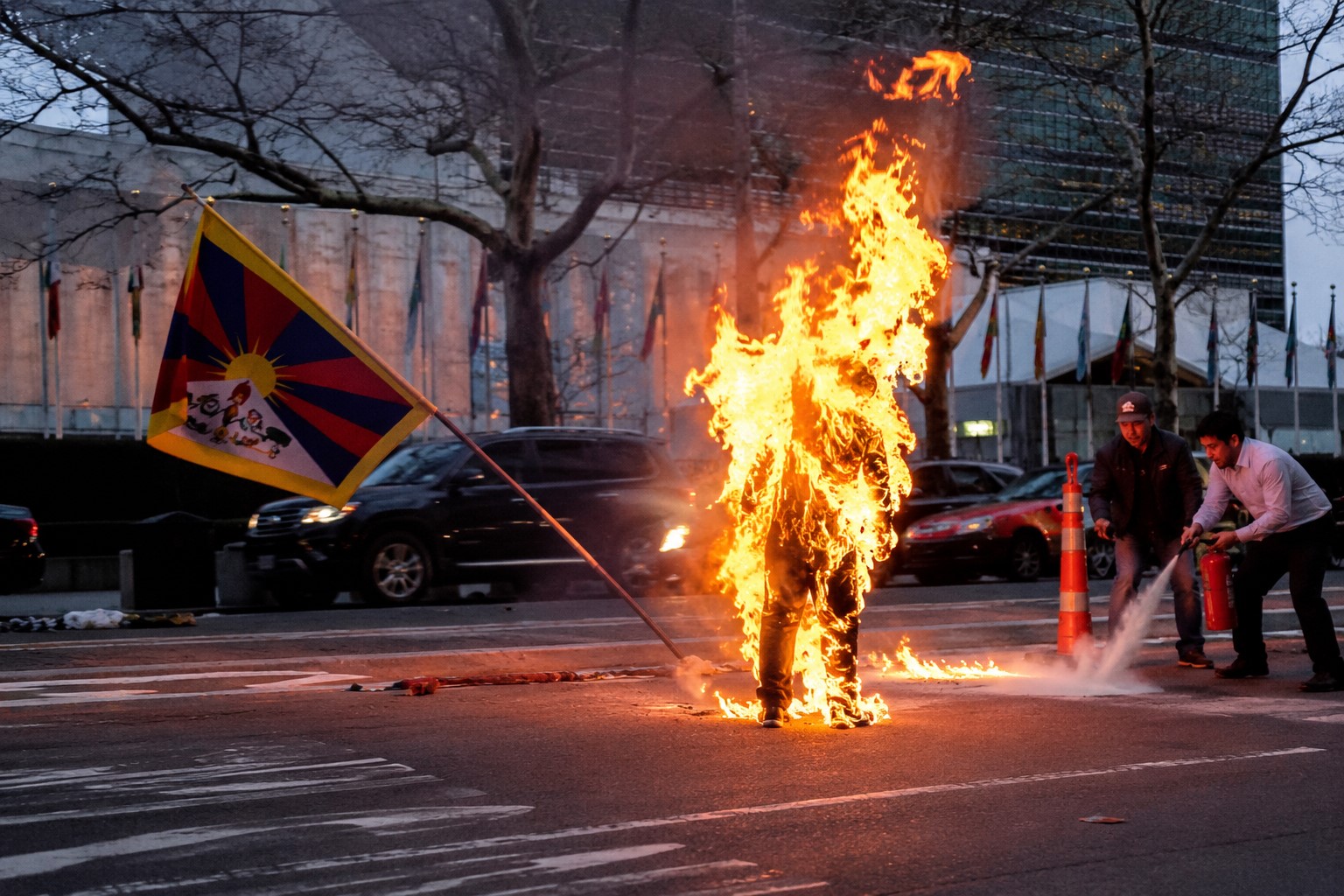 Man Dies After Self-Immolation Outside UN Headquarters in New York