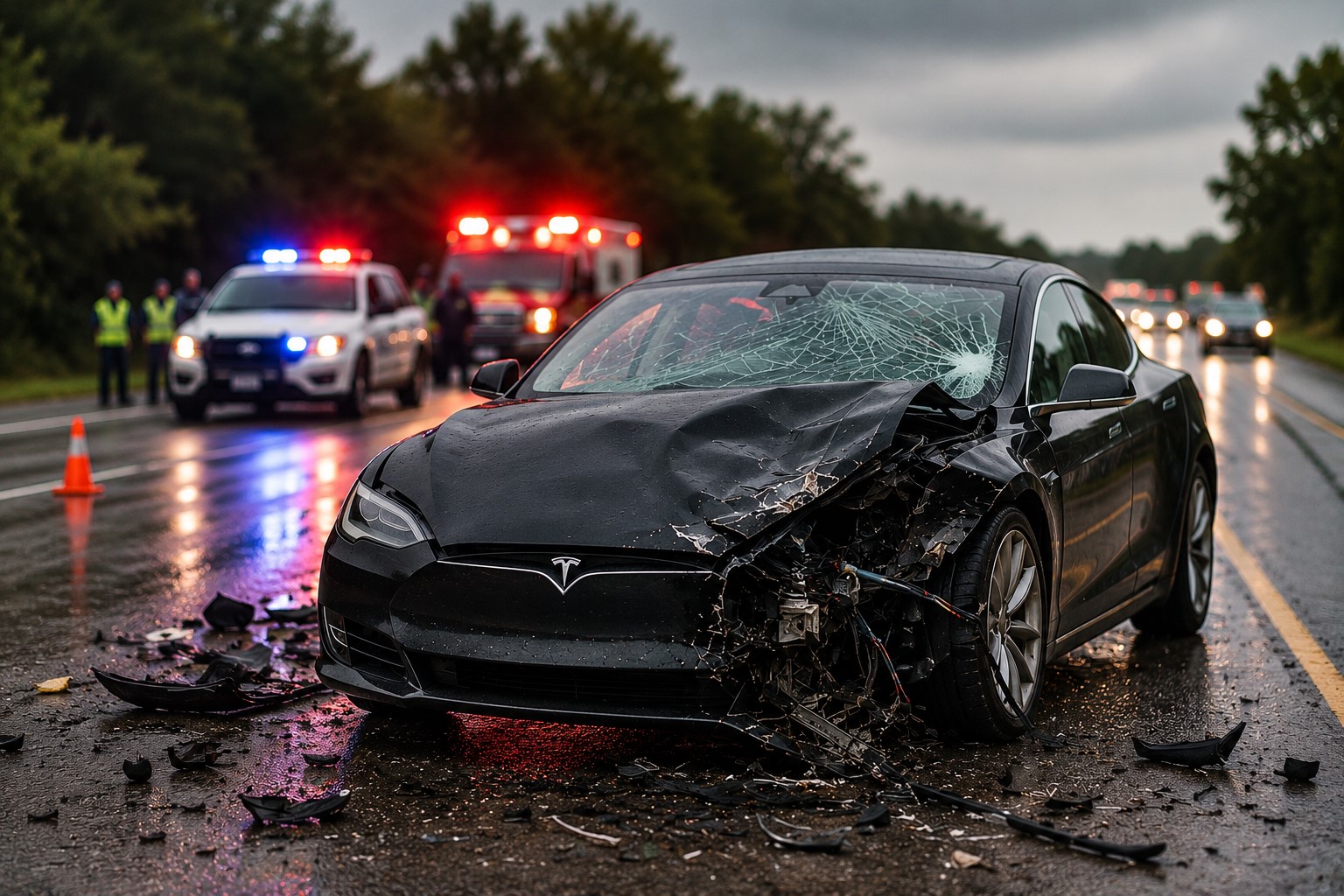 Fatal Tesla Crash Renews Scrutiny of Self-Driving Technology