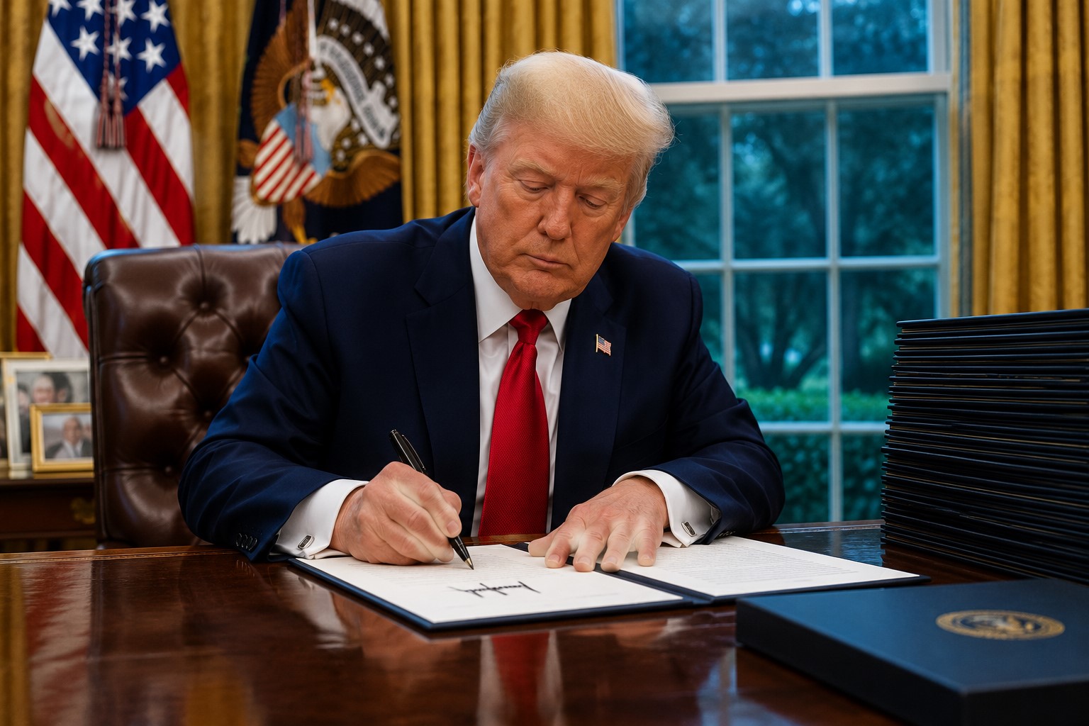 Trump Skips Traditional Ceremony for Major Congressional Bill Signing