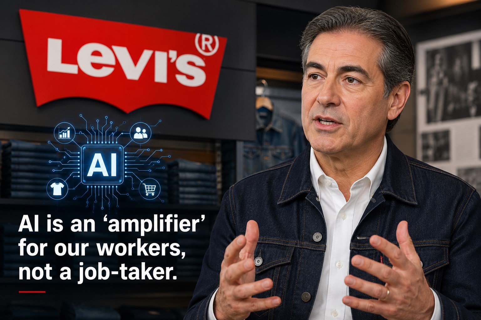 Levi’s CEO Says AI Will Empower Employees Rather Than Replace Them