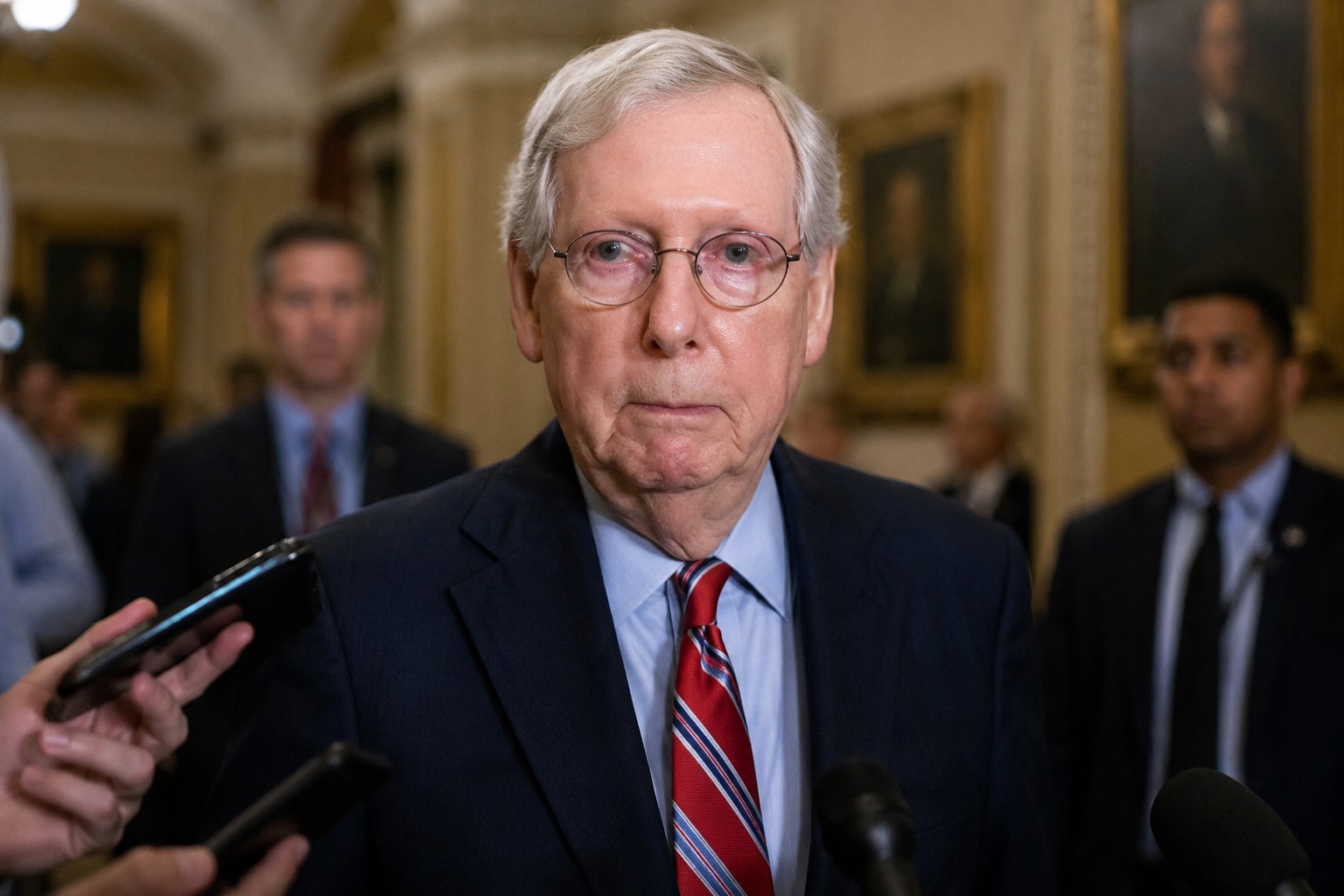 Sen. Mitch McConnell Reveals Hospitalization After Fall Last Month