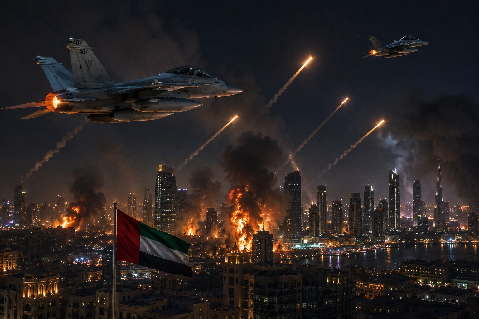 US Hits Iran for Sixth Consecutive Night as Gulf Nations Face Fresh Attacks