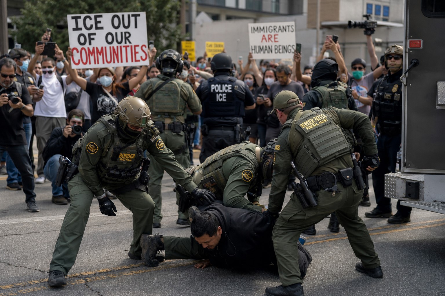 Assault Charges Against ICE Protesters Begin to Unravel