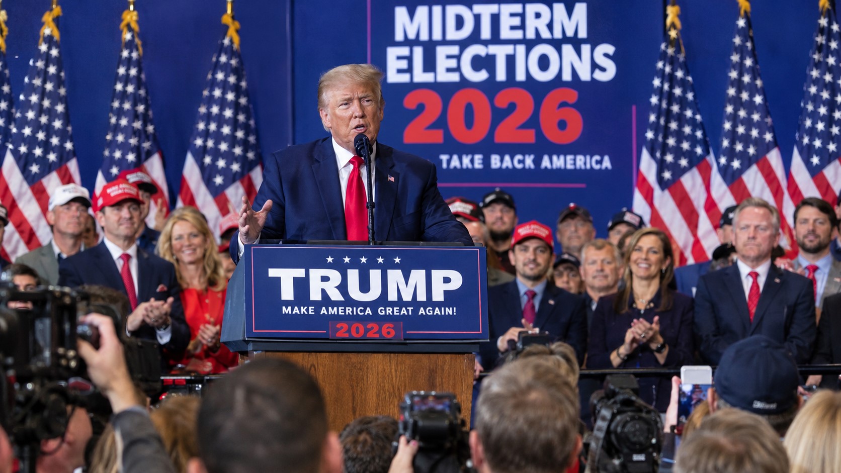 Trump Announces 32-Day Campaign Tour Ahead of 2026 Midterm Elections