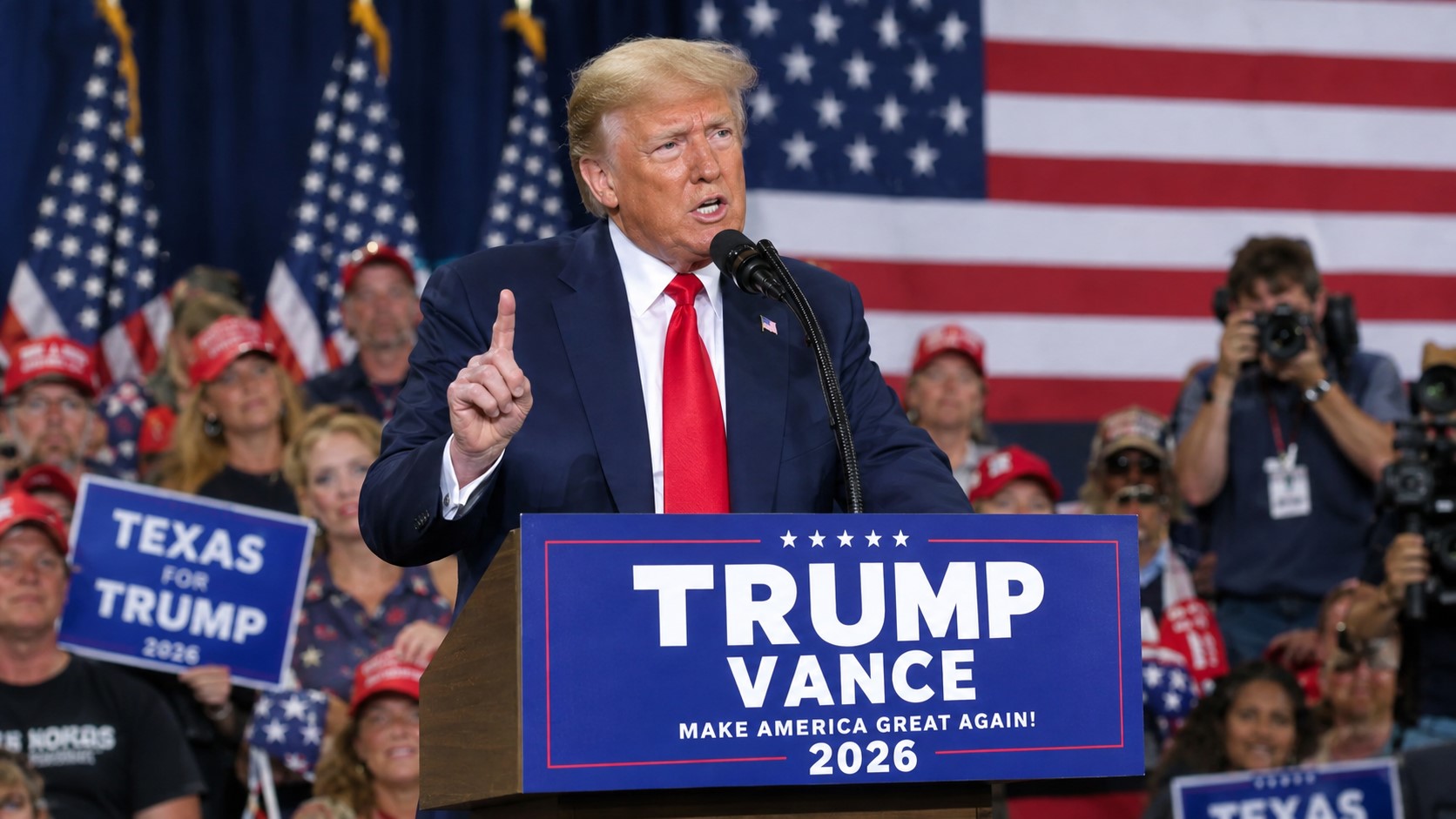 Trump Begins 32-Day Midterm Campaign Push in Texas and Oklahoma