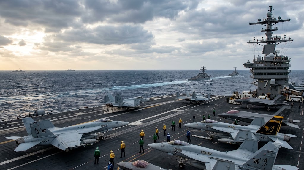 US Sends Thousands of Troops and Third Aircraft Carrier to Middle East