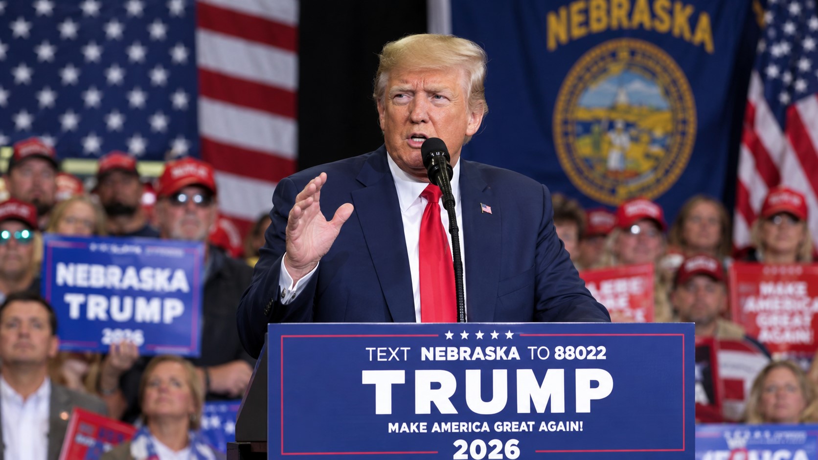 Trump Takes Midterm Campaign to Nebraska as Republicans Defend Senate Seat