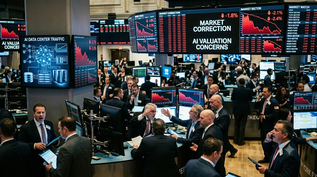 Wall Street AI Stock Sell-Off Deepens as Inflation Raises Rate Fears