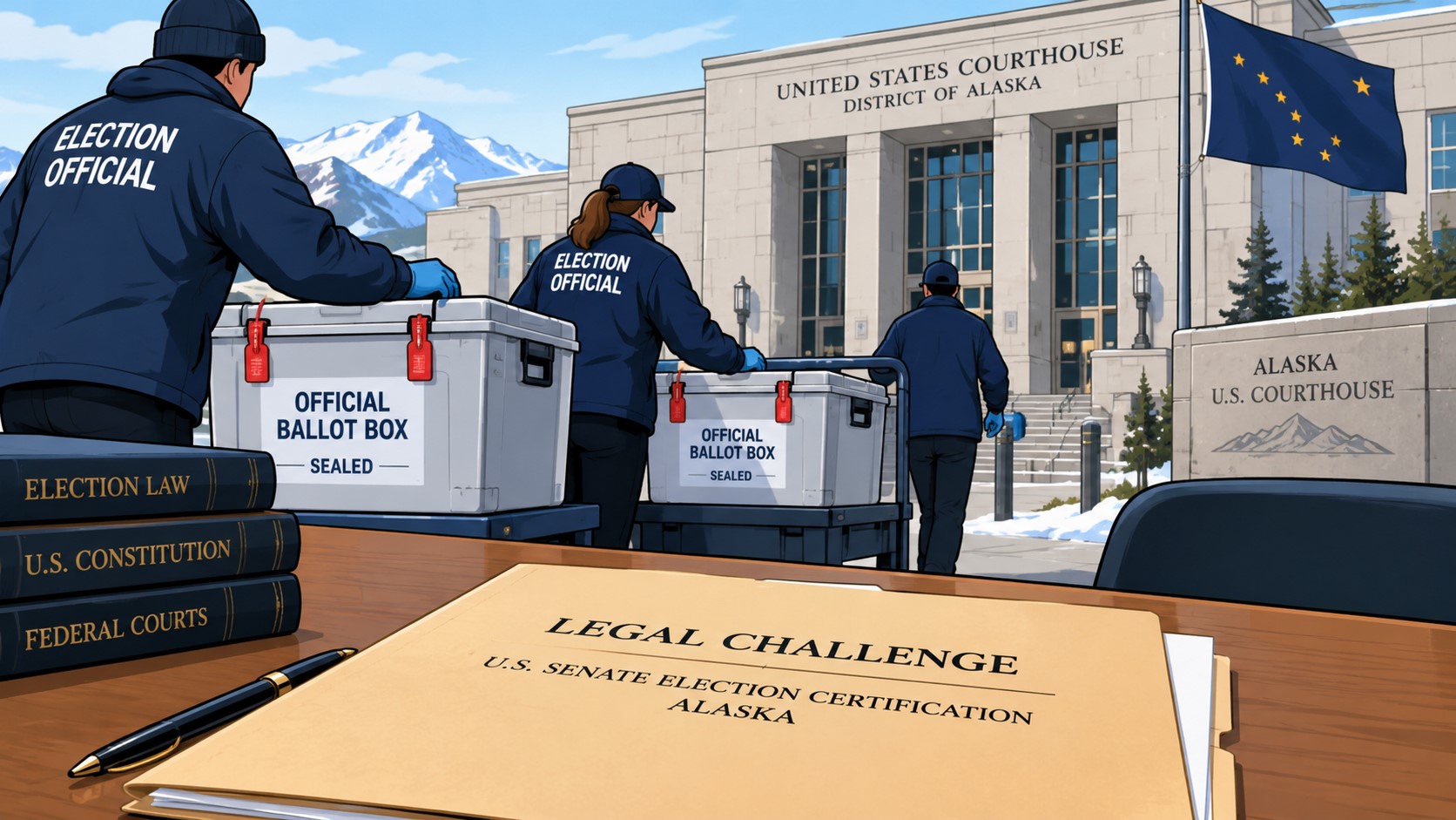 DOJ Lawsuit Targets Alaska Senate Election Certification Ahead of Midterms