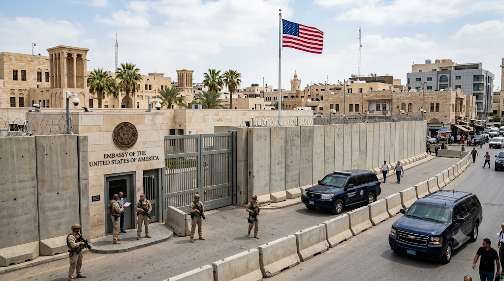 U.S. Reduces Staffing at Four Middle East Embassies Amid Security Warnings
